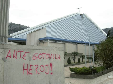 1 Graffito next to the Catholic cathedral stating: 'Ante Gotovina... | Download Scientific Diagram