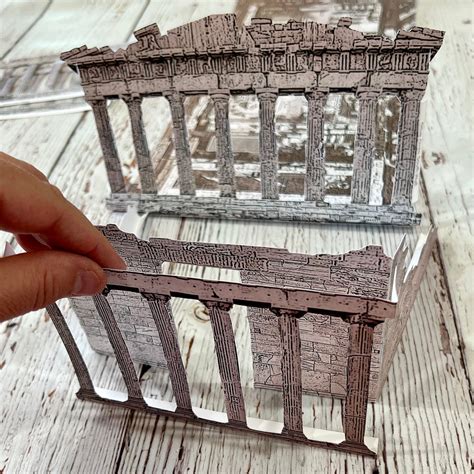 Greek PARTHENON 3D Model Greece Ancient Athens Acropolis Paper Diorama – Savy Activities