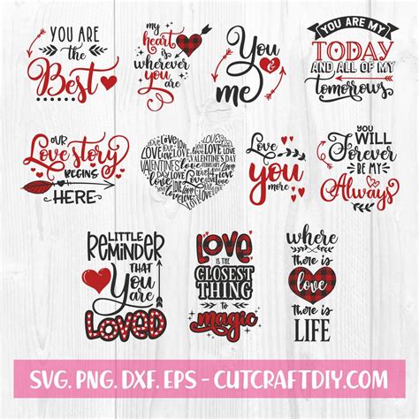 Valentine Quotes SVG | Valentine Day svg Bundle | Love svg | Hear SVG