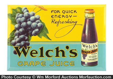 Welch's Grape Juice Sign • Antique Advertising