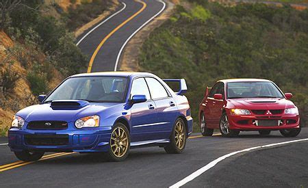 2003 Mitsubishi Lancer Evolution vs. Subaru Impreza WRX STi