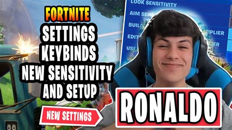 NRG Stable Ronaldo New Fortnite Settings keybinds New Sensitivity and Setup - YouTube