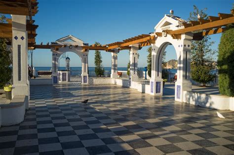 Benidorm Andalusian Style Park Stock Image - Image of sunshine ...