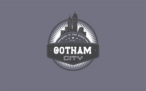 Gotham City logo, Gotham City, Batman HD wallpaper | Wallpaper Flare