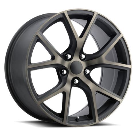 20" Fits Jeep Grand Cherokee Dodge Durango R/T SRT8 SRT Trackhawk Wheels Staggered Satin Black ...