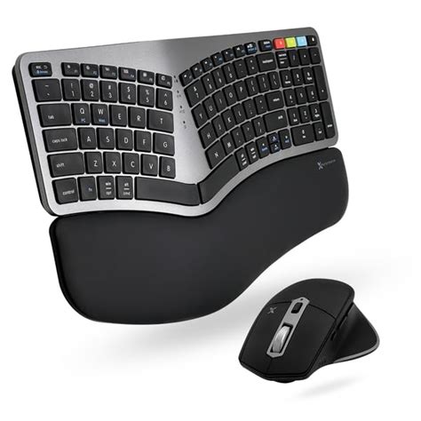 Buy X9 Wireless Ergonomic Keyboard Mouse Combo - 2.4G+BT Optimized for ...