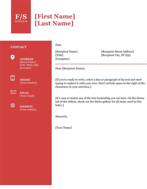 13 Free Cover Letter Templates For Microsoft Word Docx And Google Docs | Cover letter template ...