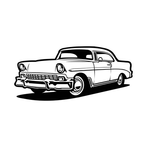 Classic Car Silhouette Vector Design. Vintage Car Silhouette Vector Illustration. Best for ...