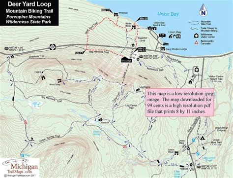 Porcupine Mountains State Park Map - Maping Resources