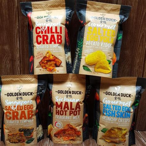 The Golden Duck Chips 5 Flavor| Snack Import | Shopee Singapore