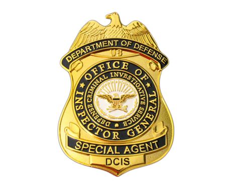 US DCIS Office of Inspector General Special Agent Badge Replica Movie – Coin Souvenir