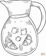 Jug Of Lemonade coloring Page  Free Printable Coloring Pages sketch template