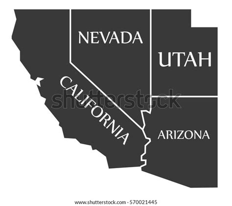 2,266 California Nevada Arizona Map Images, Stock Photos & Vectors ...