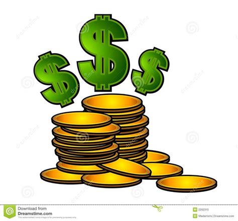 Gold Coins Dollar Sign Clipart Stock Photo - Image: 2638170 | Dollar ...