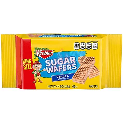 Keebler Sugar Wafers King Size, Vanilla 4.40oz 9 Count - Walmart.com