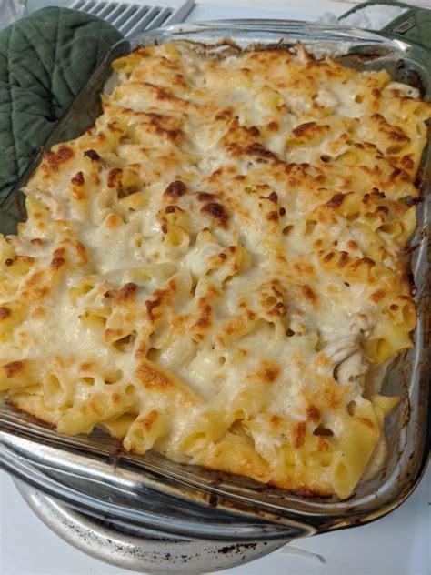 Dump-and-go gluten-free Chicken Alfredo Casserole - Plum Prairie Ranch