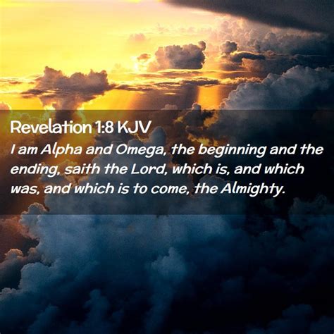 Revelation 1:8 KJV Bible Verse Images