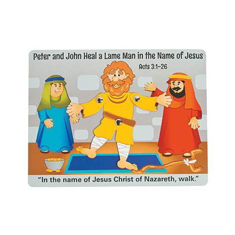 Peter & John Heal A Lame Man Craft Kit- Craft Kits - 12 Pieces - Walmart.com - Walmart.com