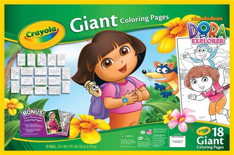 Giant Coloring Pages, Dora the Explorer | Crayola