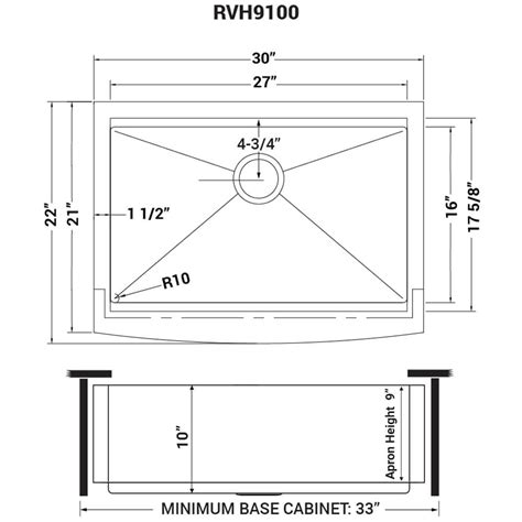 30-inch Apron-front Workstation Farmhouse Kitchen Sink 16 Gauge Stainless Steel Single Bowl ...