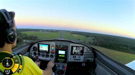 Lancair Legacy Landing Cockpit View - YouTube