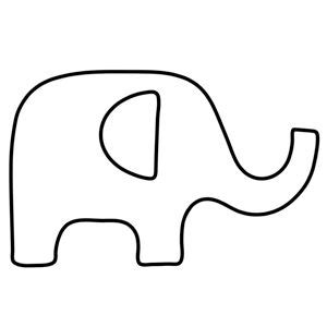 Baby elephant outline free download jpg 2 – Clipartix