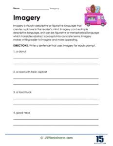 Imagery Worksheets - 15 Worksheets.com