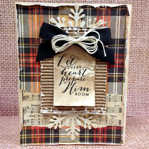 SewPaperPaint: Rustic Plaid Christmas Cards