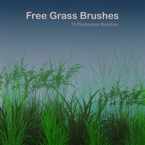 10 Free Grass Brushes - Photoshop brushes