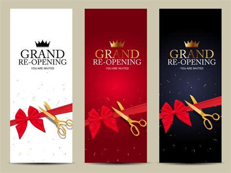 Grand Opening Poster Vector Art, Icons, and Graphics for Free Download