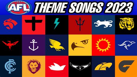 AFL THEME SONGS 2024 - YouTube