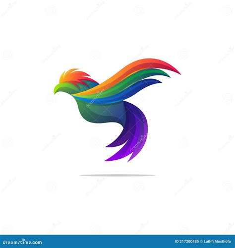 Colorful Phoenix Logo Design Stock Vector - Illustration of aviation ...