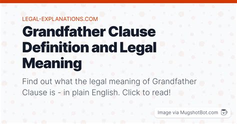 Grandfather Clause Definition - What Does Grandfather Clause Mean?