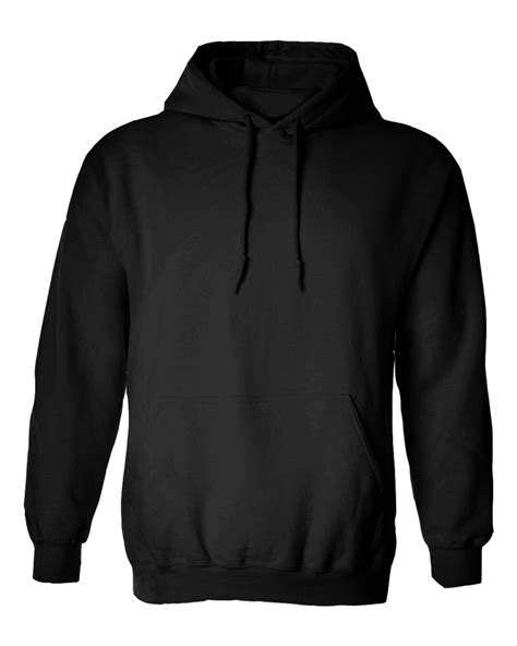 Black Hoodie Jacket without Zipper – Cutton Garments