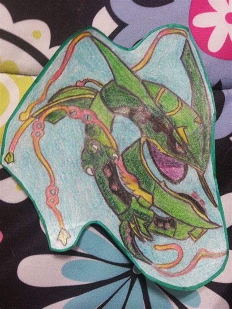 How to draw mega rayquaza | Pokémon Amino