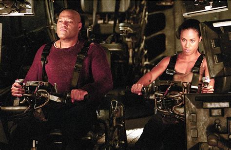 Laurence Fishburne and Jada Pinkett Smith in The Matrix Revolutions (2003) | Keanu reeves, Jada ...