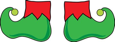 Elf Legs Template with Elf Shoes, Clipart, Stencil