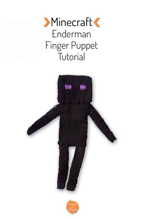 Minecraft Finger Puppet Tutorial: Enderman - Create in the Chaos