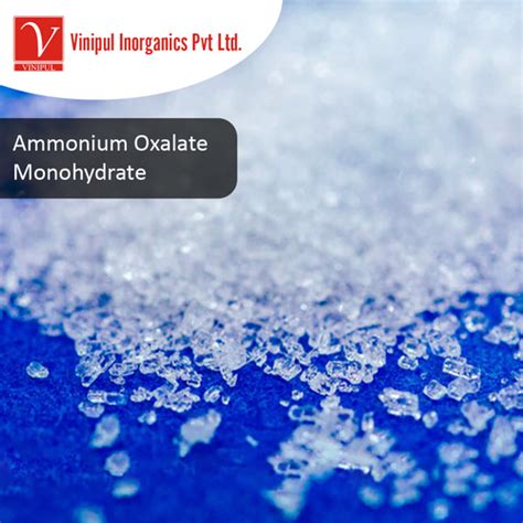 Ammonium Oxalate Monohydrate C2h8n2o4 at Best Price in Mumbai | Vinipul Inorganics Private Limited