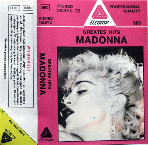 Madonna – Greatest Hits (1990, Cassette) - Discogs