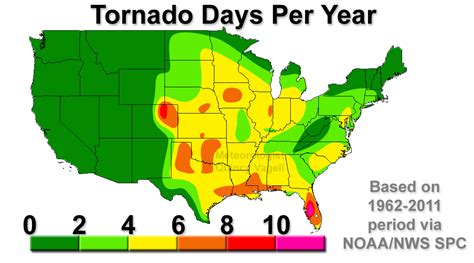 U.S. Tornado Days Per Year – Meteorologist Quincy Vagell