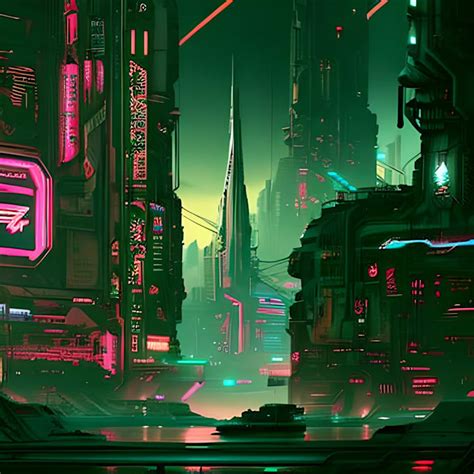 Design cyberpunk futuristic city art for you by Oigertex | Fiverr