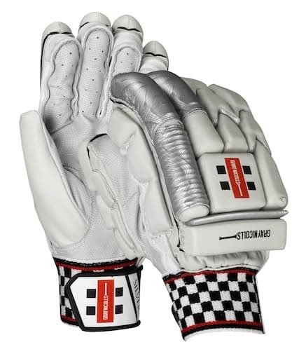 Silver Gray Nicolls Batting Gloves