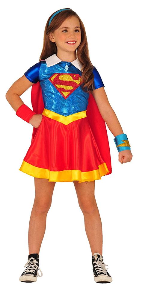 Premium Supergirl Costume DC Super Hero Girls Halloween Fancy Dress ...