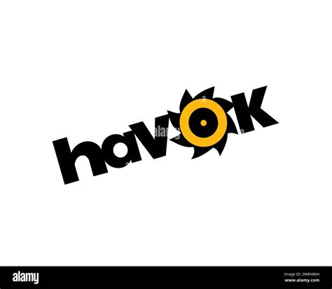 Havok software, rotated logo, white background Stock Photo - Alamy