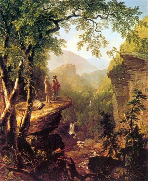 Póster de Asher Brown Durand (24 x 36), diseño de un artista con palé y pinceles en el ...