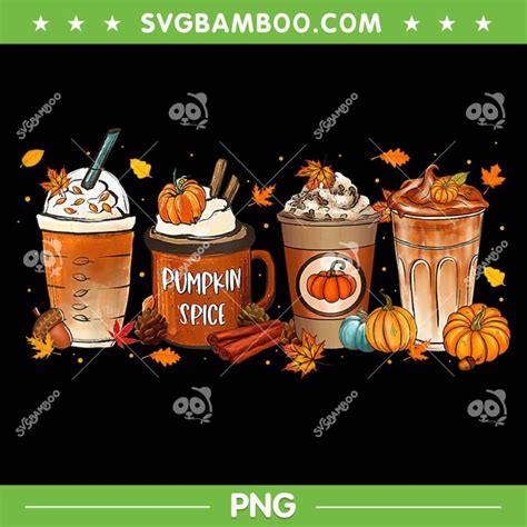 Fall Coffee Pumpkin Spice PNG