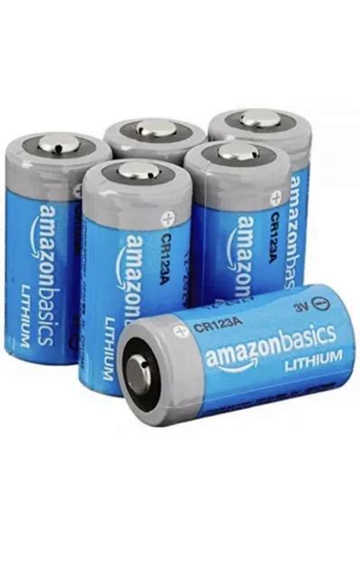 AMAZONBASICS LITHIUM CR123A 3 Volt Battery - Pack of 6 $19.99 - PicClick