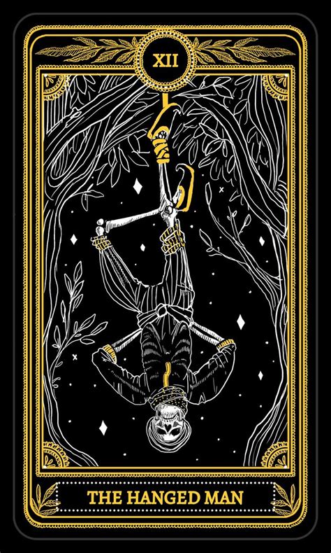 The Marigold Tarot | The Hanged Man | スカルアート, サイケデリックアート, タロットカード