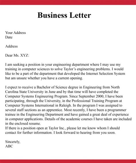 5+ Formal Business Letter Format Samples & Example